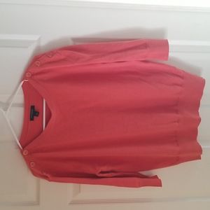 Sweater Top coral 3/4 sleeve orange